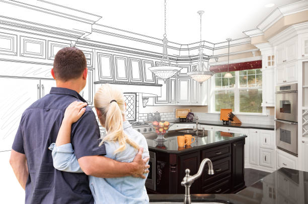 Professional Cabinet Refacing technician working in Grantsburg, WI